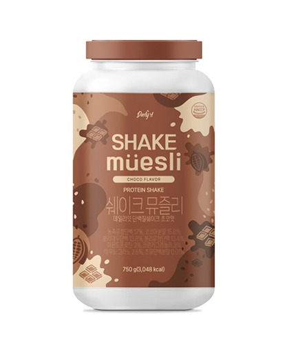 슬림라운지-쉐이크 뮤즐리 단백질 보충제 초코맛 750g