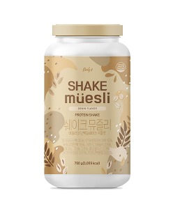 슬림라운지-쉐이크 뮤즐리 단백질 보충제 곡물맛 750g